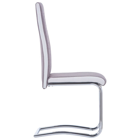Swen Studio -  Cantilever Dining Chairs 6 pcs Taupe Fabric